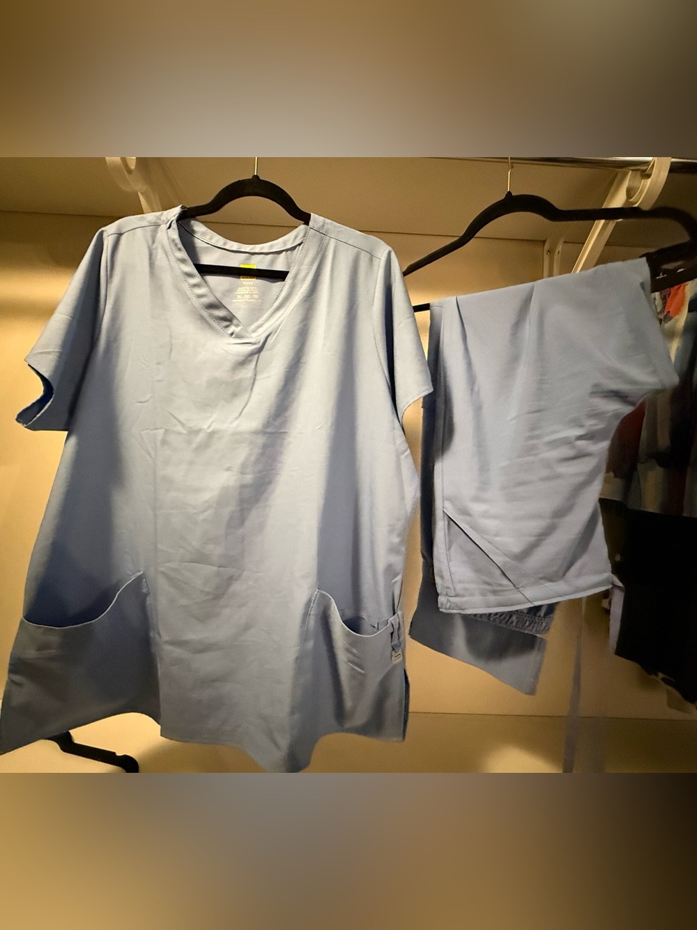 WonderWink Light Blue Scrub Top - Women's Classic Fit